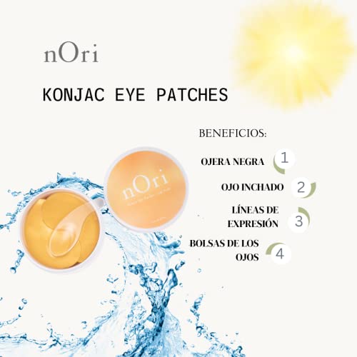 טלאי עיניים של Konjac Nori-אנטי-קנקן/מסיר תיקים/קרם לחות/מעגל אנטי-אזי/60 חתיכות