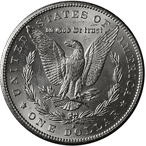1890 S Morgan Silver Dollar $ 1 מבריק ללא מחזור