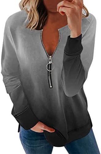 צמרות לנשים 2022 חולצות חולצות קפוצ'ונים עם שרוול ארוך סתיו צמרות פלוס גודל טיס חולצה סתיו חולצה פשוטה