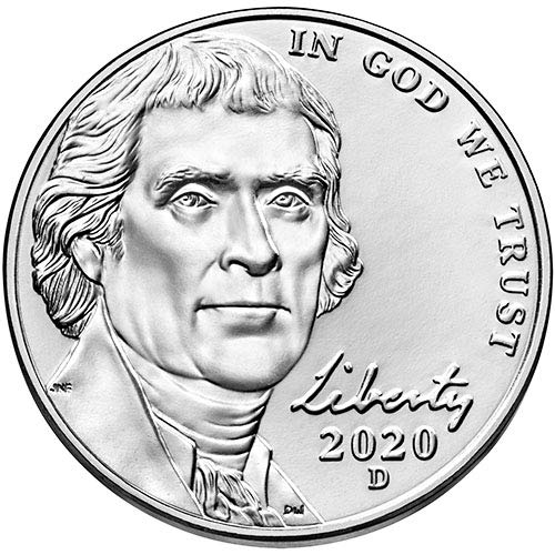 2020 D BU Jefferson Choice Nickel Uncirtuced Us Mint