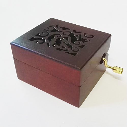 Fnly 18 הערה עתיקות קופסה מוזיקלית עתיקה עתיקה עם תנועה ציפוי זהב, קופסת מתנה למוזיקה, קופסת מוזיקה מדהימה של גרייס