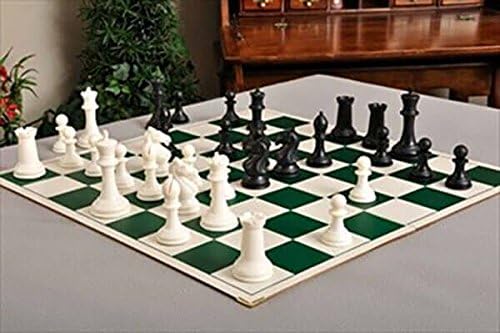 בית סטאונטון - סט השחמט הפלסטי של הייסטינגס-חתיכות בלבד-3.875 מלך-שחור ולבן