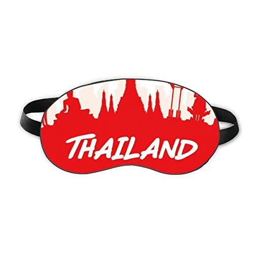 מתאר אדום ציון דרך תאילנד מגן עיניים שינה רך לילה כיסוי גוון עיוורון