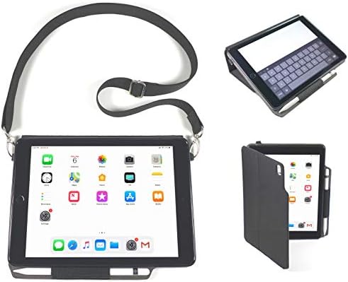 טיפול חדשני - דגם V3 - Apple iPad נשיאה מארז וטאבלט עמדת טאבלט בגודל 9.7 אינץ '2017 אייפד דור 5 & 6 / AIR 1 & 2 W / Kickstand, מחזיק סטיילוס