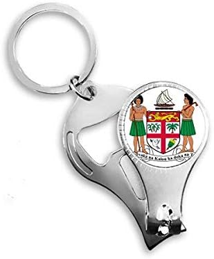 Fijil Oceania הסמל הלאומי ציפורניים ניפר טבעת מפתח בקבוקי שרשרת פותחן