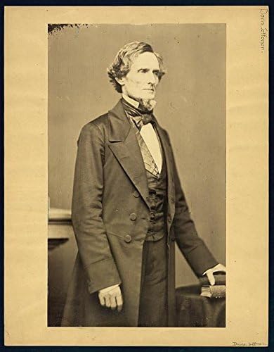 צילום היסטורי -פינדס: ג'פרסון דייוויס, נשיא מדינות הקונפדרציה, פוליטיקאי אמריקאי, C1858