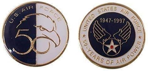 חיל האוויר 50 שנה לאתגר לאתגר מטבע/לוגו פוקר/שבב מזל