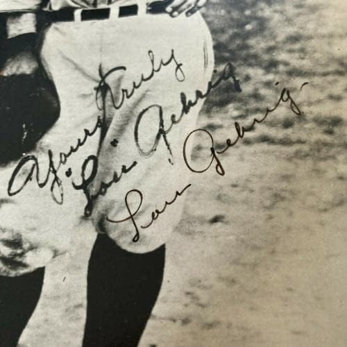 הטוב ביותר בייבי רות ולו גריג 1927 חתום תמונה בקיום JSA COA - תמונות MLB עם חתימה