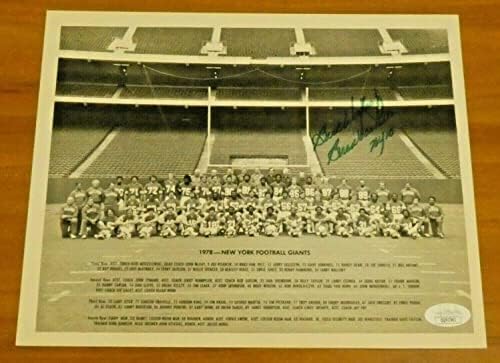 בראד ואן פלט קולג 'כדורגל HOF חתום 8x10 עם JSA COA - תמונות NFL עם חתימה