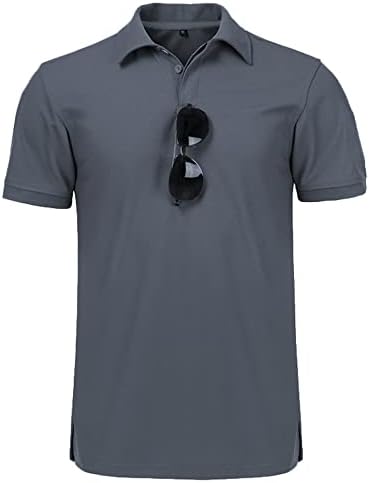 חולצת פולו לגברים שרוול קצר חולצת טריקו טניס גולף ספורט