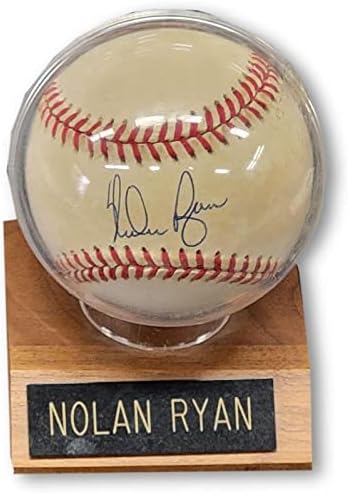 נולן ראיין חתום ביד חתום על חתימות MLB בייסבול ריינג'רס מטס - כדורי בייסבול חתימה