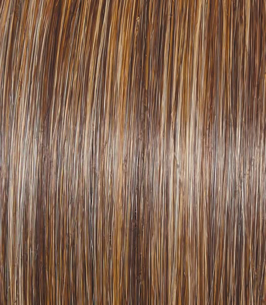 סגנון הצהרת ראקל וולש פאה מודרנית בשכבות ארוכות על ידי בגדי שיער, גודל כובע ממוצע, רל11/25 אגוז זהב