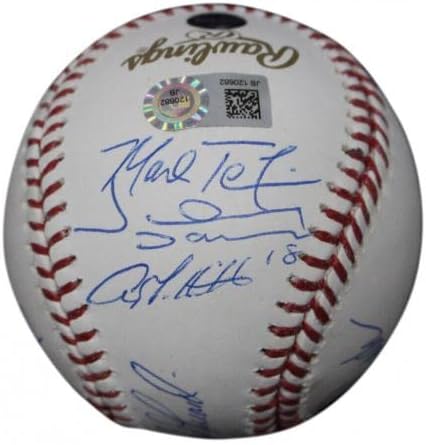 2009 קבוצת ינקי ניו יורק חתמה על סדרת העולם בייסבול 9 Sigs Steiner 33947 - כדורי בייסבול חתימה