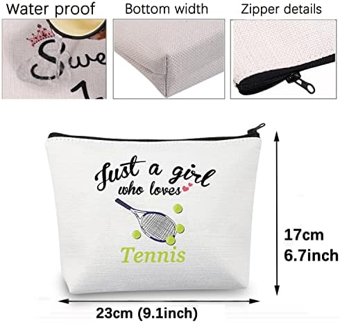 טניס איפור תיק עבור בנות טניס שחקנים מתנות רק ילדה שאוהב טניס מחבט קוסמטי שקיות קטן נסיעות שקיות