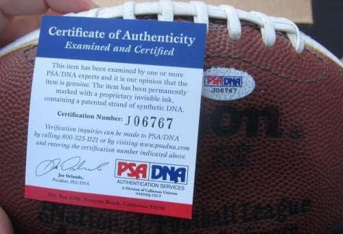 לן דוסון חתום על סופרבול IV MVP צבוע ביד NFL כדורגל כדורגל PSA/DNA אוטומטי - כדורגל חתימה