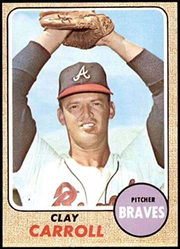 1968 Topps 412 Clay Carroll Atlanta Braves Ex Braves