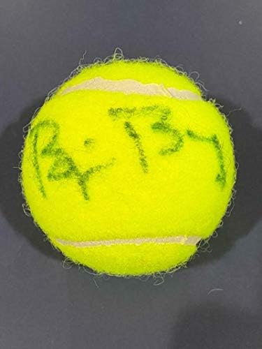Bjorn Borg חתם על כדור טניס עם חתימה אגדת אלוף נדיר עם כדורי טניס עם חתימה עם חתימה