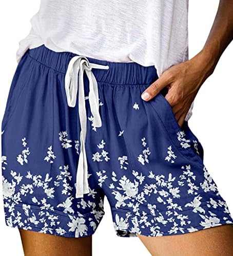מכנסיים קצרים מזדמנים לנשים בקיץ נוח טרקלין טהור מכנסיים קצרים חוף רופפים מתאימים מכנסיים קצרים מותניים גבוהים מכנסיים אתלטים
