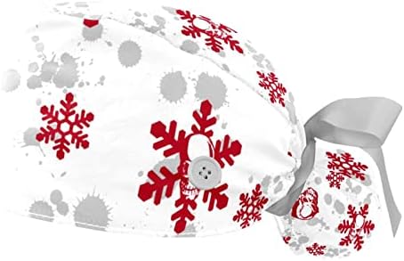 כובעים רפואיים לנשים עם כפתורים שיער ארוך, כובע עבודה מתכוונן 2 חלקים, דלעות קציר סתיו חג ההודיה