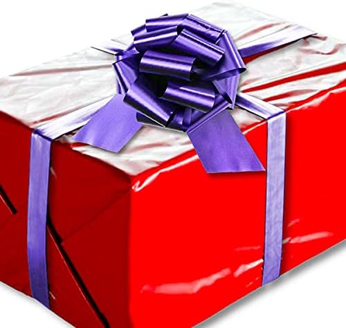 5 סגול סרט למשוך קשתות עבור גלישת מתנה גדול חג המולד או יום הולדת הווה 5 חבילה של למשוך קשת נחמד עבור פסחא או מתנה סל מושלם כמתנה גדולה