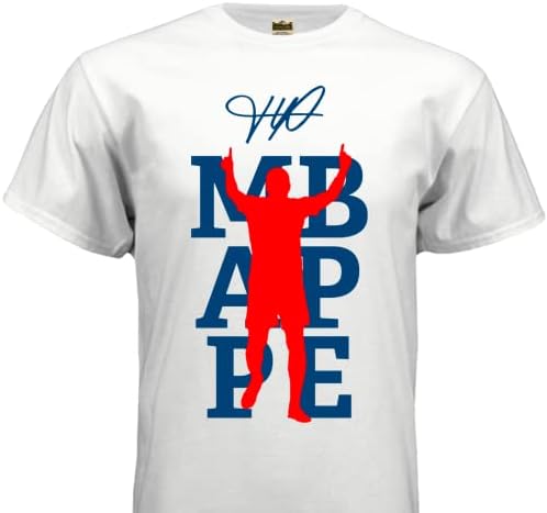 Kylian Mbappe France PSG חתימת חולצת טריקו פוטבול חולצת כדורגל