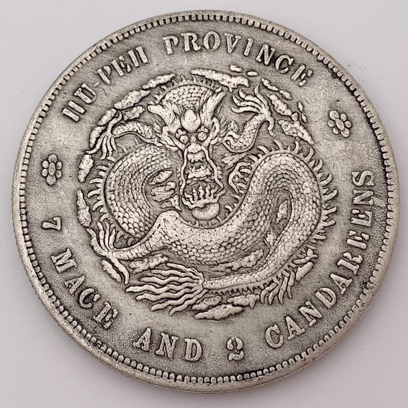 דרקון דו צדדי עתיק לבן נחושת לבנה כסוף מטבעות זיכרון לזכר מטבעות דולר כסף מטבעות מלאכה להנצחה כסף מטבעות מטבעות