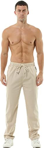 חרב גברים מקרית חוף מכנסיים פשתן ז ' אן מעיל קיץ מכנסיים