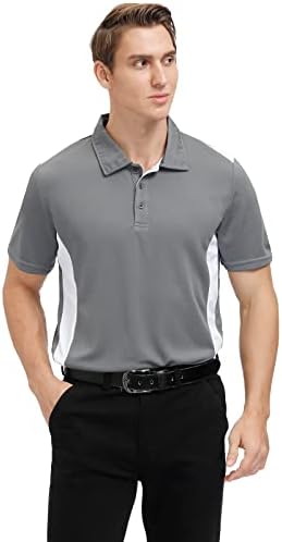 קורנה גברים של גולף חולצות לחות הפתילה יבש כושר ביצועים פולו חולצה מהיר יבש קצר שרוול מזדמן פולו חולצה לגברים