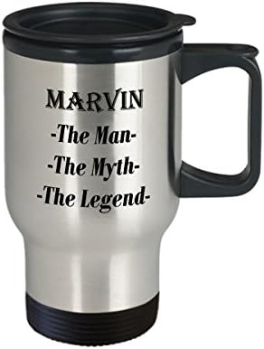 מרווין - האיש המיתוס האגדה מתנת ספל קפה מדהים - ספל נסיעות 14oz