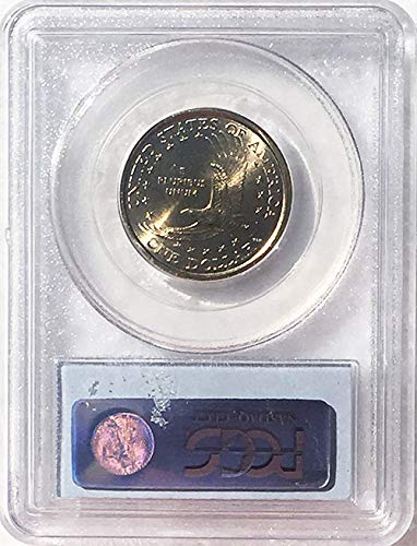 2008 D Sacagawea דולר MS 65 PCG תווית כחולה