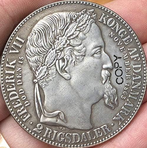 דנמרק 1863 עותק מטבעות מתנה מטבע חידוש חידוש