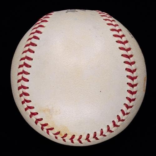 הכי טוב מיקי קוקרנה סינגל חתום על בייסבול HOF D. 1962 JSA LOA - כדורי בייסבול עם חתימה