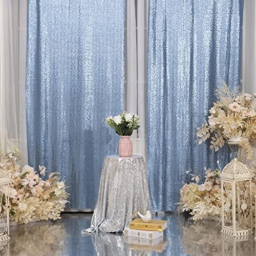 ג ' ויה רחת תינוק כחול נצנצים צילום רקע וילון לחתונה מסיבת קישוט פסטיבל טקס…