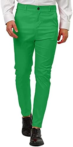 גברים חליפת עסקי זכר מכנסיים מוצק צבע כפתור גדול גודל מרענן נוח מזדמן 6 קצף