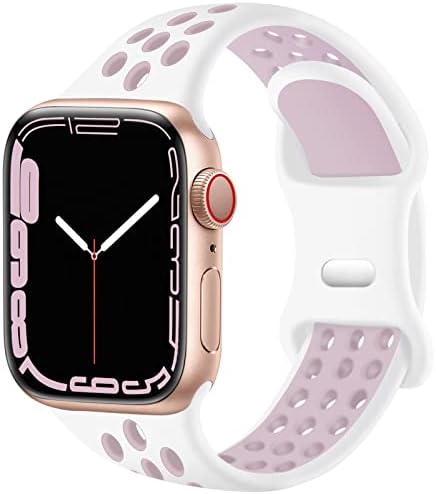 רצועת לולאת לולאת ספורט פוש אחרונה אחרונה תואמת ל- Apple Watch 42 ממ 44 ממ 45 ממ 49 ממ, רצועת סיליקון רכה לסדרת IWatch 8 7 6 5 SE 4 3