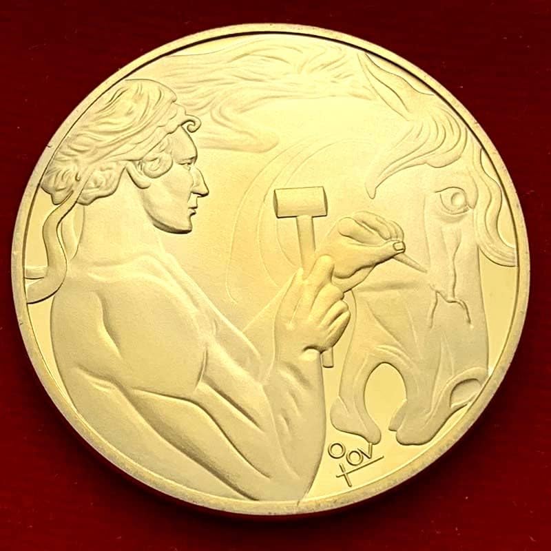 אגדת אירופה ואמריקאית ופגסוס אוסף מטבעות זיכרון מצופים זהב אוסף מטבעות דמויות מטבעות זהב מטבעות פיות שיניים חיה מטבעות מטבעות