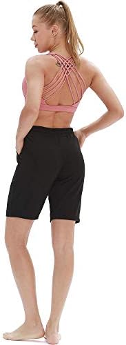 מכנסיים קצרים של יוגה אתלטי של ICYZONE לנשים - אימון נשים טרקלין פעיל ברמודה מכנסיים עם כיסים