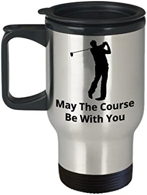 ספל נסיעות קפה גולף הטוב ביותר מצחיק גולף ייחודי אנשי תה כוס תה מושלם עבור גברים נשים שהקורס יהיה איתך