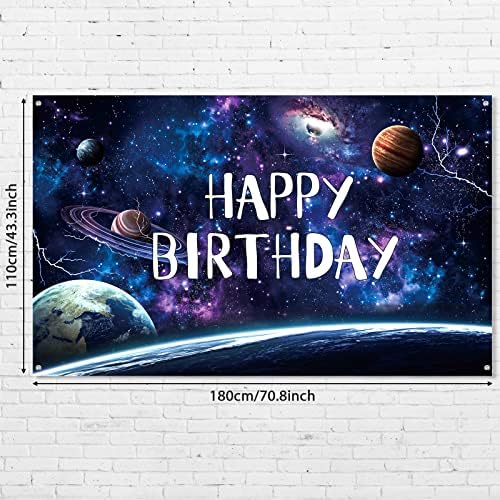 חלל גלקסי מסיבת יום הולדת קישוטי חלל נושא רקע חלל צילום רקע עבור יום הולדת ספקי צד יקום שביל החלב כוכב עבור ילד בנים יום הולדת שמח 70.8