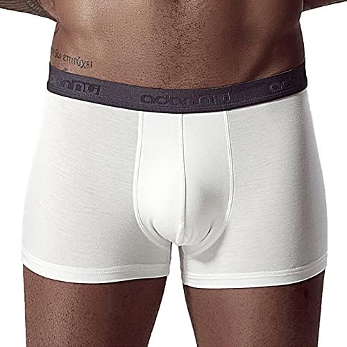 2023 גברים חדשים נוחים ונוחים תחתונים תחתונים תחתונים בצבע אחיד אמצע המותניים בוקסר רך קצר תחתונים סקסיים מכנסיים קצרים גברים תחתונים