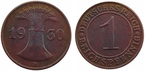 גרמני 1 פיני 1930-1936 8 העתק זרים אופציונלי מטבעות הנצחה מטבעות