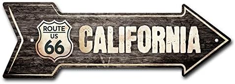 קליפת עלית מקל אמנות נשלף קליפורניה 66 מדבקות דקור 24& 34; כיוונית מדבקה ויניל קיר מדבקות