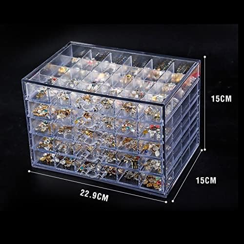 מארגן תכשיטים קופסא 120 רשתות קישוט קופסת אחסון קופסת חרוזים חרוזים אביזרים קופסת תכשיטים