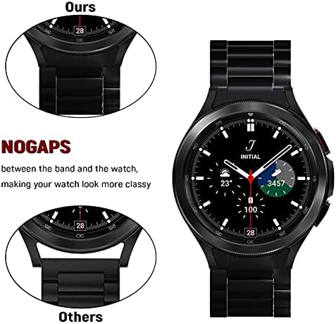 Galaxy Watch 5 להקות Pro No Gap תואם 2022 Samsung Galaxy Watch 5 Pro 45 ממ פס מפלדת אל חלד מוצקה לגלקסי Watch 5 Pro/2021 Galaxy Watch